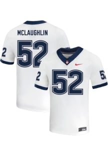 Deron Mclaughlin  Nike UConn Huskies White NIL Name And Number Football Jersey