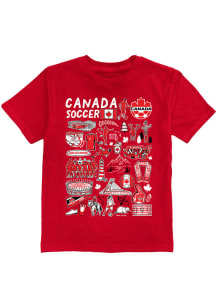 Vive La Fete Canada National Team Youth Red Ian Short Sleeve T-Shirt