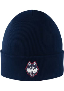 LogoFit UConn Huskies Navy Blue Northpole Cuff Mens Knit Hat