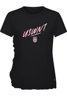 Levelwear USWNT Womens Black Airflow Sizzle Short Sleeve T-Shirt