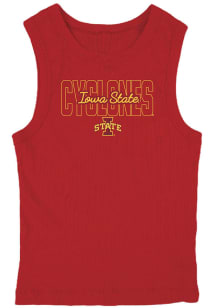 Blue 84 Iowa State Cyclones Womens Cardinal Last Dime Tank Top