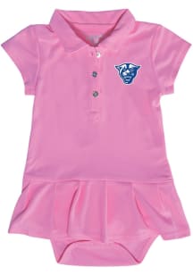 Georgia State Panthers Baby Girls Pink Caroline Short Sleeve Dress