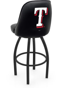 Texas Rangers Padded Swivel Pub Stool - Black