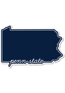Penn State Nittany Lions 3.5" Script State Rugged Stickers - Navy Blue