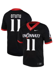 Chidera Otutu  Nike Cincinnati Bearcats Black NIL Name And Number Football Jersey