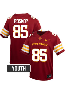 Keaton Roskop Iowa State Cyclones Youth Cardinal Red Nike NIL Name And Number Football Jersey