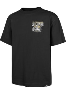 47 Colorado Buffaloes Black Under Bar Football Foundation Short Sleeve Fashion T Shirt