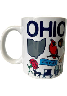 Ohio State Icons 11 oz. Ceramic Mug - White