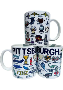 Pittsburgh City Icons 11 oz Ceramic Mug - White