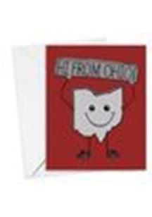 Ohio 4.25in x 5.5in Card - Red