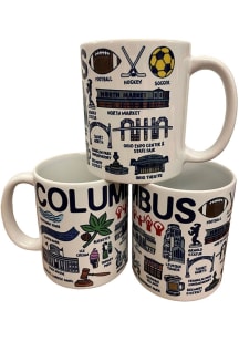 Columbus Symbols 11 oz Ceramic Mug - White