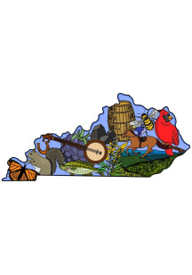 Kentucky Kentucky landmarks and icons Design Stickers - Blue