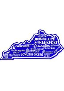 Kentucky Kentucky landmarks and icons Stickers - Blue