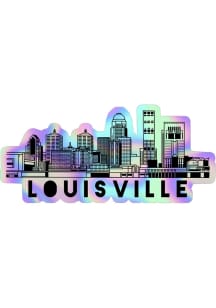 Louisville Louisville skyline Stickers - Silver