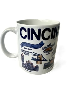Cincinnati State Mug 11 oz Ceramic Mug - Blue