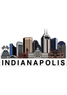 Indianapolis Color Skyline Stickers - Blue