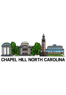 Chapel Hill Color Skyline Stickers - Blue