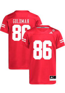 Mason Goldman   Nebraska Cornhuskers Red NIL Name And Number Football Jersey