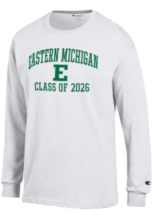 Champion Eastern Michigan Eagles White Primary Class of 2026 Jersey Long Sleeve T Shirt