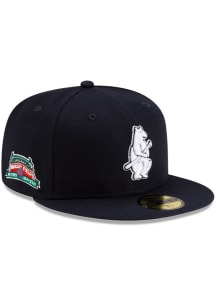 New Era Chicago Cubs Mens Navy Blue 1914 Retro Wrigley Field Side Patch 59FIFTY Fitted Hat