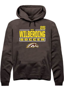 Ava Wilberding Western Michigan Broncos Mens Brown NIL Stacked Box Player Hood