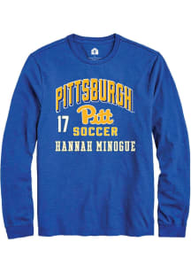 Hannah Minogue Pitt Panthers Blue NIL Arch Logo Long Sleeve Player T Shirt