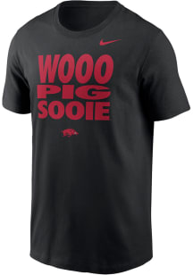 Nike Arkansas Razorbacks Black DriFit Short Sleeve T Shirt