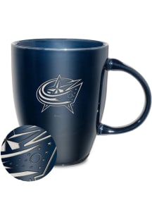 Columbus Blue Jackets Electroplated Ceramic Lustre Ceramic Mug - Navy Blue