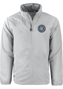 Cutter and Buck New York City FC Mens Grey Charter Eco Light Weight Jacket