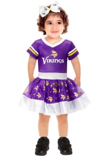 Minnesota Vikings Toddler Girls Purple MVP Tutu Short Sleeve Dress