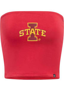 Hype and Vice Iowa State Cyclones Womens Cardinal Tube Top Tank Top