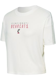 Concepts Sport Cincinnati Bearcats Womens White Flowy Short Sleeve T-Shirt