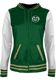 ProSphere Colorado State Rams Womens Green Letterman Light Weight Jacket