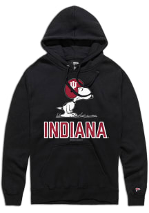 Indiana Hoosiers Mens Black Peanuts Football Long Sleeve Hoodie