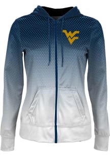 ProSphere West Virginia Mountaineers Womens Navy Blue Zoom Light Weight Jacket
