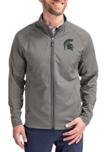 Cutter and Buck Michigan State Spartans Mens Graphite Adapt Eco Big and Tall Light Weight Jacket