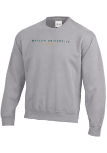 Gear For Sports Baylor Bears Mens Grey Big Cotton Long Sleeve Crew Sweatshirt