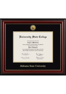 Alabama State Hornets Medallion Lancaster Diploma Frame - Black