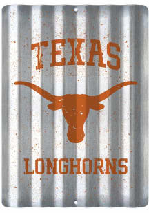 Texas Longhorns Tin Metal Roof Sign - Burnt Orange