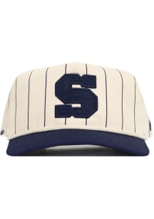 No Rivals Penn State Nittany Lions Pinstripe Rope Adjustable Hat - Ivory