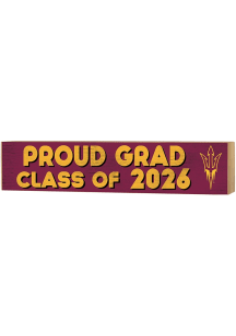 KH Sports Fan Arizona State Sun Devils Class of 2026 Block Sign - Maroon