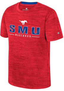 Colosseum SMU Mustangs Youth Red Anderson Short Sleeve T-Shirt