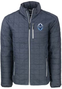 Cutter and Buck Vancouver Whitecaps FC Mens Anthracite Rainier PrimaLoft Medium Weight Jacket