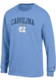 Champion North Carolina Tar Heels Light Blue Mom Script Jersey Long Sleeve T Shirt