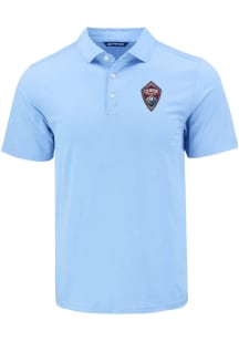 Cutter and Buck Colorado Rapids Mens Light Blue Coastline Eco Short Sleeve Polo