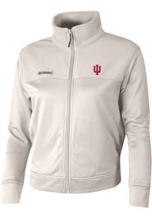 Columbia Indiana Hoosiers Womens White River Fleece Long Sleeve Full Zip Jacket