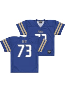 Cam East  Campus Ink Tulsa Golden Hurricane Blue NIL Football Jersey