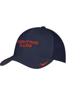 Nike Illinois Fighting Illini Mens Navy Blue Sideline Aero Flex Hat