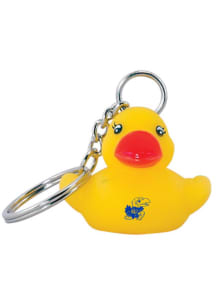 Kansas Jayhawks Rubber Duck Keychain - Blue
