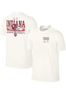 Indiana Hoosiers Ivory 2026 Rose Bowl Champions Short Sleeve T Shirt